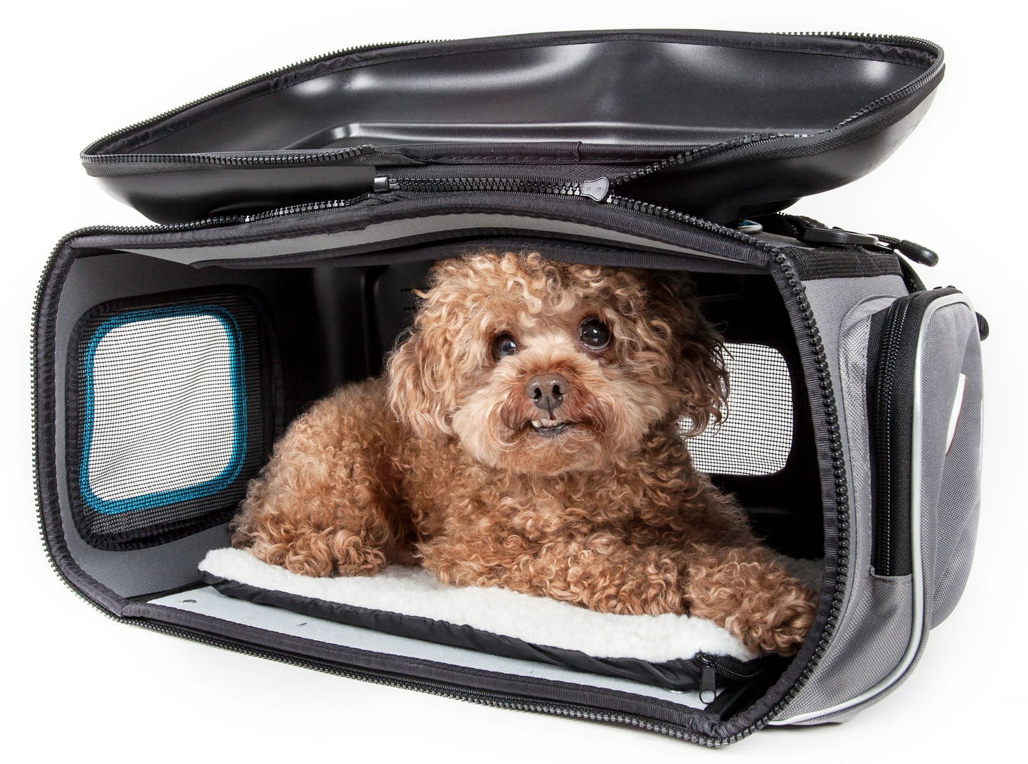 The Airline Approved Collapsible Lightweight Ergo Stow-Away Contoured Pet Carrier