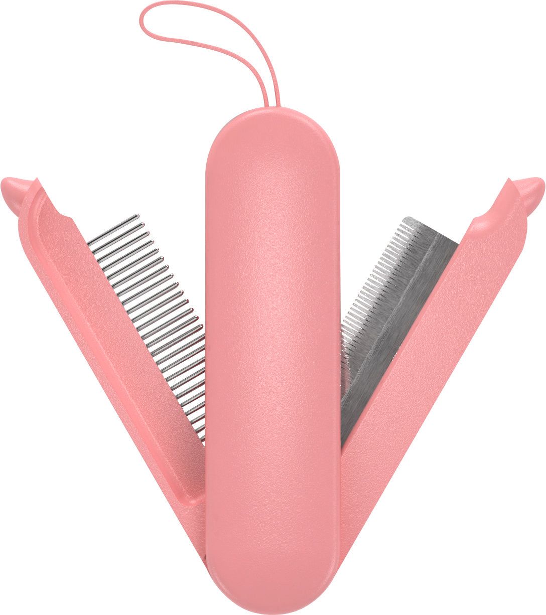 Pet Life 'JOYNE' Multi-Functional 2-in-1 Swivel Travel Grooming Comb and Deshedder